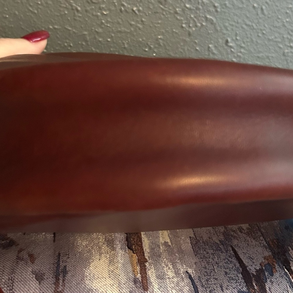 Portland Leather Small Circle Crossbody in Cognac - Picture 6 of 6